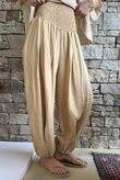 Basso Shirring Genie Pant Camel